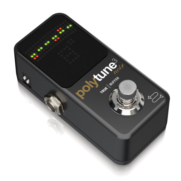 TC ELECTRONIC POLYTUNE 3 NOIR педальный тюнер в уменьшенном корпусе, цвет черный