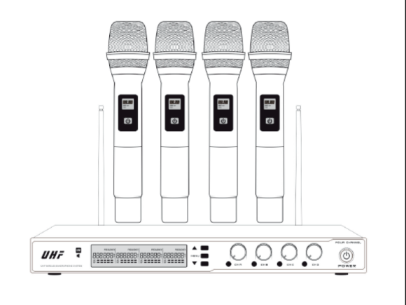 ROSS U4MOD Микрофонная радиосистема (с четырьмя ручными микрофонами UHF диапазона(500-560 МГц) ROSS U4MOD Микрофонная радиосистема (с четырьмя ручными микрофонами UHF диапазона(500-560 МГц)