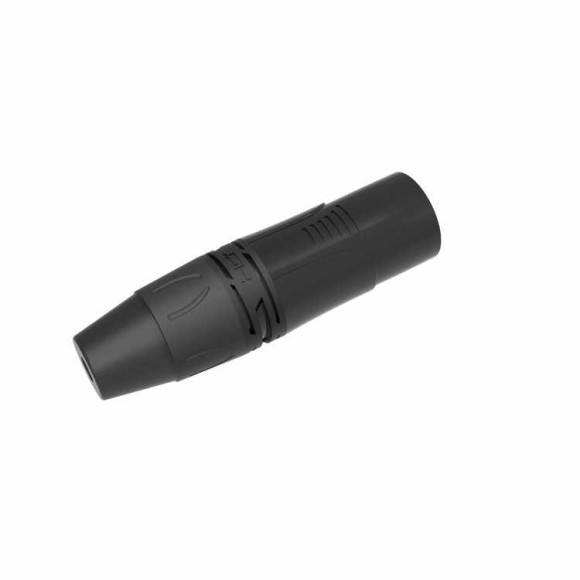 PROEL DHMX3PBK  Разъем XLR3 "папа", позолоченные контакты, для кабеля диаметром 3-7мм, цвет черный