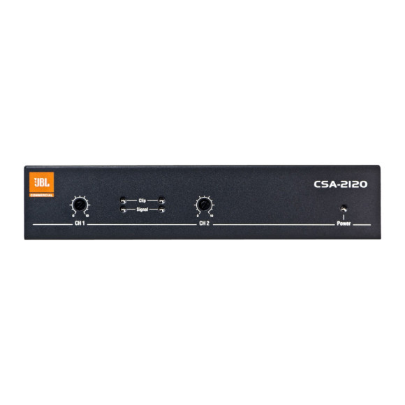 JBL CSA 2120 компакный усилитель 2х120Вт, 4/8 Ом. Входы RCA суммирующие. Авто выключение, конвекцион