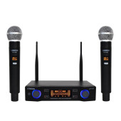 Lomeho LO-U02 радиосистема с двумя ручными микрофонами 625.30-655.80