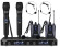 Freeboss FB-U400H2 радиосистема с двумя ручными микрофонами и двумя головными микрофонами