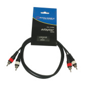 ADJ AC-R/1 Шнур 2 х "RCA - папа" <> 2 х "RCA-папа", длина 1м ADJ AC-R/1 Шнур 2 х "RCA - папа" <> 2 х "RCA-папа", длина 1м