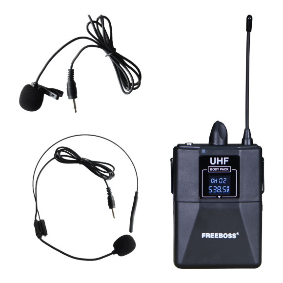 Freeboss FB-U35H2 радиосистема с двумя бодипаками + 2 петлички + 2 оголовья