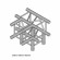 Dura Truss DT 34 T40-TD Узел стыковочный четырехлучевой - T+Down, 90°, алюминиевый, сечение 290х290