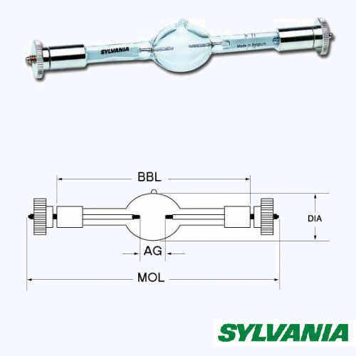 Sylvania BA1200DE S7.2 Gold(MSR1200SA/DE) лампа газоразрядная, 1200W