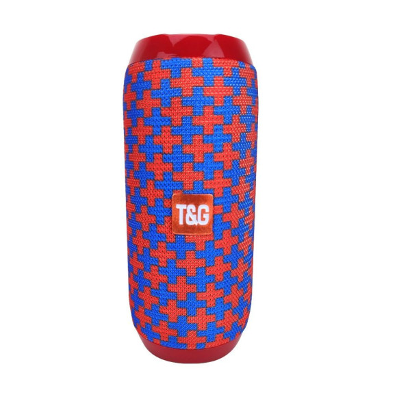 Беспроводная Bluetooth колонка с FM-радио T&G TG-117 (синий-оранжевый) Беспроводная Bluetooth колонка с FM-радио T&G TG-117 (синий-оранжевый)