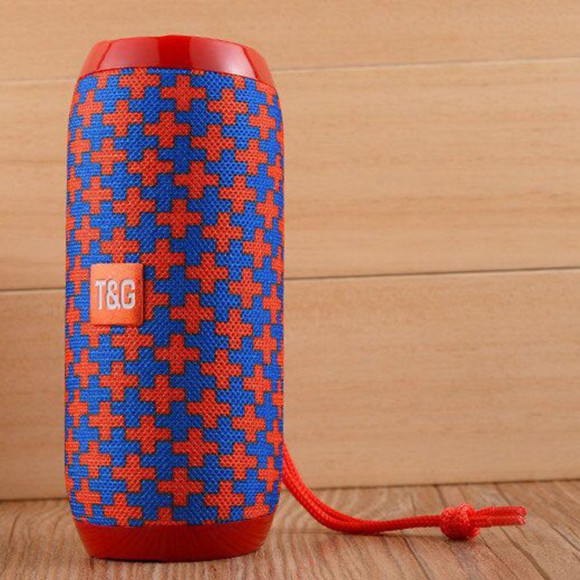 Беспроводная Bluetooth колонка с FM-радио T&G TG-117 (синий-оранжевый) Беспроводная Bluetooth колонка с FM-радио T&G TG-117 (синий-оранжевый)