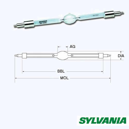 Sylvania BA4000DE(MSI4000) лампа газоразрядная, 4000W
