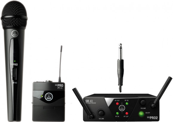 AKG WMS40 Mini2 Mix Set US25BD радиосистема с ручным и поясным передатчиками AKG WMS40 Mini2 Mix Set US25BD радиосистема с ручным и поясным передатчиками