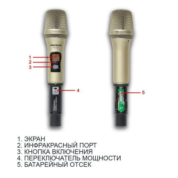 Freeboss FB-U03-1M Вокальная радиосистема