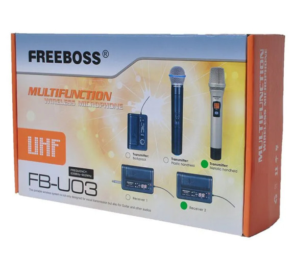 Freeboss FB-U03-2M Вокальная радиосистема Freeboss FB-U03-2M Вокальная радиосистема