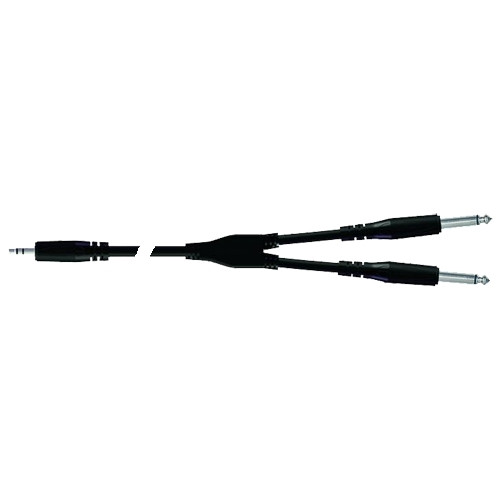 PROEL BULK505LU3 - инсертный. кабель, 3.5 джек стерео <-> 2 x 6.3 джек моно, длина - 3м PROEL BULK505LU3 - инсертный. кабель, 3.5 джек стерео <-> 2 x 6.3 джек моно, длина - 3м