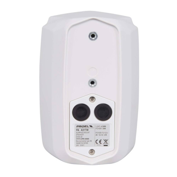 PROEL PA A31TW Трансляционная АС 1” / 3” , 100V: 25 / 12.5 / 6.25 / 3.12 W PROEL PA A31TW Трансляционная АС 1” / 3” , 100V: 25 / 12.5 / 6.25 / 3.12 W