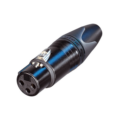 Neutrik NC3FXX-B кабельный разъем XLR female черненый корпус, золоченые контакты