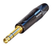 Neutrik NP3X-B разъем Jack 6.3мм TRS (стерео) штекер, толщина 14.5мм, черненый корпус, золоченые кон Neutrik NP3X-B разъем Jack 6.3мм TRS (стерео) штекер, толщина 14.5мм, черненый корпус, золоченые кон
