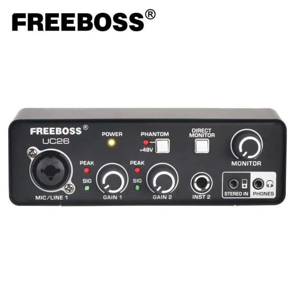 Freeboss UC26 Аудиоинтерфейс 24 бит/48 кГц