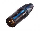 Neutrik NC3MXX-B кабельный разъем XLR male черненый корпус, золоченые контакты Neutrik NC3MXX-B кабельный разъем XLR male черненый корпус, золоченые контакты