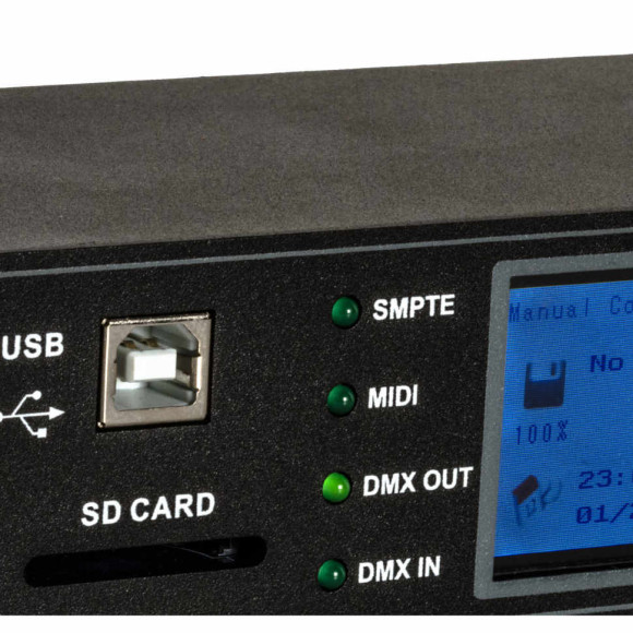 Elation DR-PRO Rack устройство записи/воспроизведения DMX-512 Elation DR-PRO Rack устройство записи/воспроизведения DMX-512