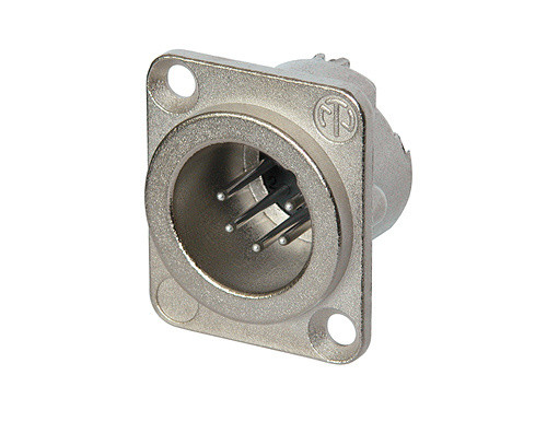 Neutrik NC5MD-LX панельный разъем XLR male 5 контактов с дополнительной защитой от RF помех Neutrik NC5MD-LX панельный разъем XLR male 5 контактов с дополнительной защитой от RF помех