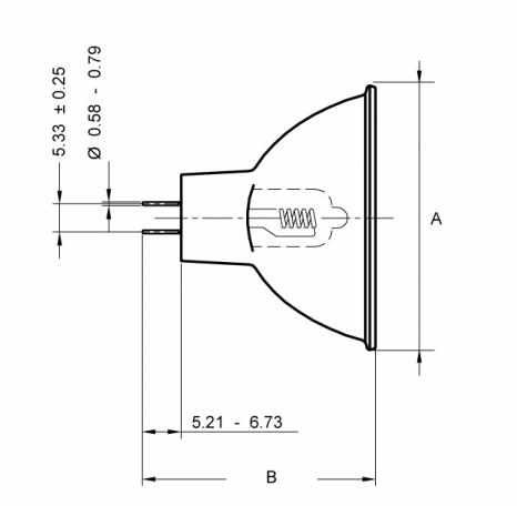 Sylvania ENH лампа с отражателем, 120V-250W, цоколь GY5,3