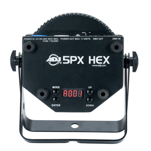 ADJ 5PX HEX светодиодный прожектор с 5 светодиодами HEX 6-в-1 мощностью 12 Вт каждый ADJ 5PX HEX светодиодный прожектор с 5 светодиодами HEX 6-в-1 мощностью 12 Вт каждый