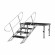 Dura Truss DS-PROSTAGE FLEXSTAIR 60-100 ступеньки для подиума PROSTAG  60-100 мм.