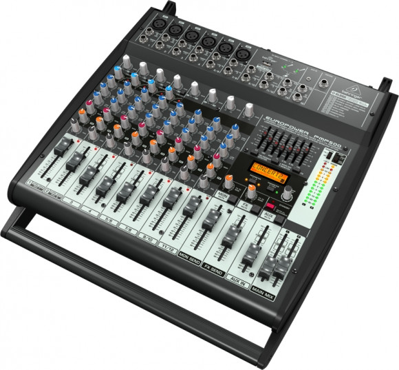 Behringer PMP500 микшер-усилитель 2 х 250Вт•4Ом 12 каналов (4 моно, 4 стерео, 2 доп.стерео), процес Behringer PMP500 микшер-усилитель 2 х 250Вт•4Ом 12 каналов (4 моно, 4 стерео, 2 доп.стерео), процес