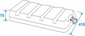 ROADINGER Kunststoff-Rack KR-19, 8HE, DD, schwarz ROADINGER Kunststoff-Rack KR-19, 8HE, DD, schwarz