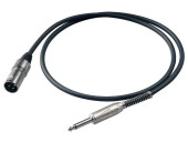 PROEL XTRA250LU5 Шнур-переходник в нейлоновой оплетке моно "джек 1/4" <> "XLR3 папа", длина 5м, цвет PROEL XTRA250LU5 Шнур-переходник в нейлоновой оплетке моно "джек 1/4" <> "XLR3 папа", длина 5м, цвет