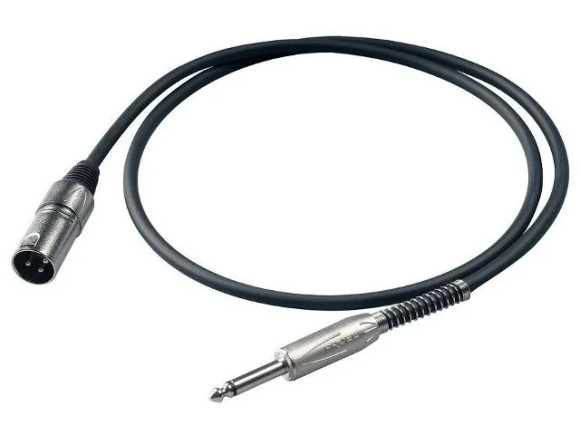 PROEL XTRA250LU5 Шнур-переходник в нейлоновой оплетке моно "джек 1/4" <> "XLR3 папа", длина 5м, цвет PROEL XTRA250LU5 Шнур-переходник в нейлоновой оплетке моно "джек 1/4" <> "XLR3 папа", длина 5м, цвет