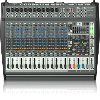 Behringer PMP6000 микшер-усилитель 2 х 600Вт•4 Ом 20 каналов (12 моно, 4 стерео) эквалайзер, процесс Behringer PMP6000 микшер-усилитель 2 х 600Вт•4 Ом 20 каналов (12 моно, 4 стерео) эквалайзер, процесс
