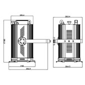 Elation TSP1000FN-B 650/1000 F прожектор театральный, мощность 650/1000Вт, линза Френель