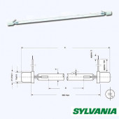 Sylvania XP1500 XOP-15OF лампа для стробоскопа, 100V-1500W Sylvania XP1500 XOP-15OF лампа для стробоскопа, 100V-1500W