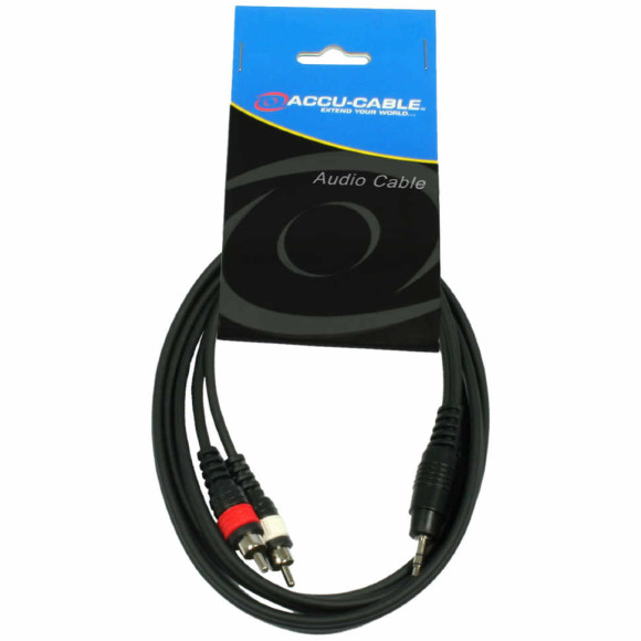 ADJ AC-J3S-2RM/1,5  шнур  мини джек  <--> 2RCA 1.5 метра