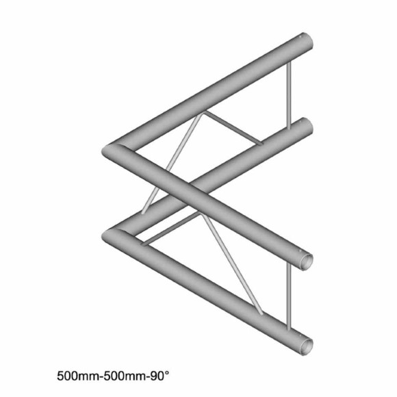 Dura Truss DT 22-C21V-L90  Узел стыковочный двухлучевой - угол ( вертикальная), 90°, алюминиевый, се