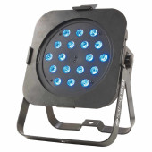 ADJ FLAT PAR TRI18X Ультра-яркий тонкий пар с 18x 3-ватт светодиодами ADJ FLAT PAR TRI18X Ультра-яркий тонкий пар с 18x 3-ватт светодиодами