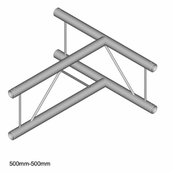 Dura Truss DT 22-T36V-T Узел стыковочный трехлучевой (вертикальный)- T, 90°, алюминиевый, сечение 22