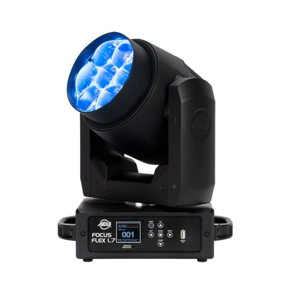 ADJ Focus Flex L7 Вращающаяся голова wash, beam, pixe l/ 7 светодиодов RGBL мощностью 40 Вт