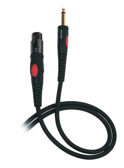 PROEL DH200LU5 Шнур микрофонный  моно "джек 1/4" <>  XLR3 "мама", бескислородная медь, длина 5 м,  ц