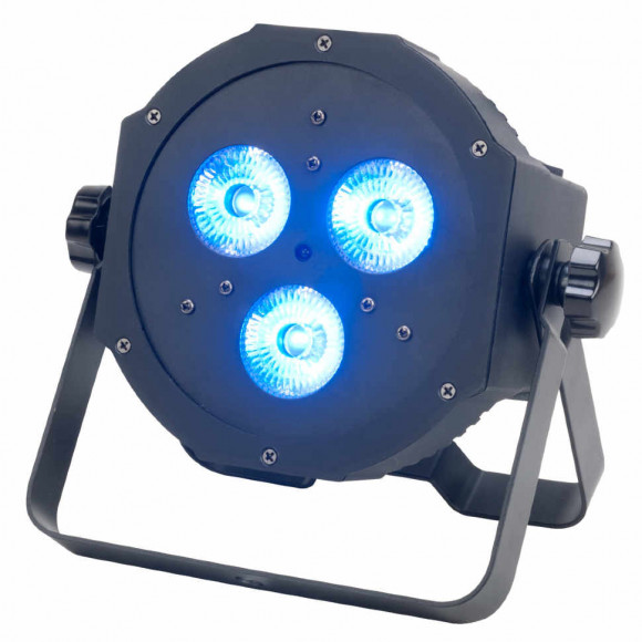 ADJ Mega QA PAR38 сценический LED прожектор c 3 светодиодами Quad 4-в-1 мощностью 5 Вт ADJ Mega QA PAR38 сценический LED прожектор c 3 светодиодами Quad 4-в-1 мощностью 5 Вт