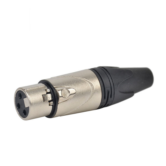 ROSS XLR197 Разъем XLR 3 пин, мама, материал цинк, покрытие никель. Цвет никель.