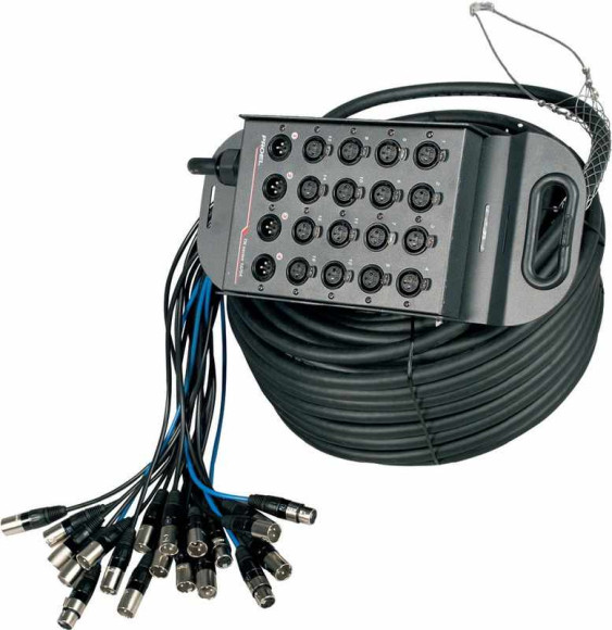 PROEL TN1212LU30 Мультикабель 12 входов XLR, 12 выходов XLR, коммутационный бокс, длина: 30м.