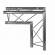 Dura Truss DT 23 C25-L90 Узел стыковочный двухлучевой - угол, 90°, алюминиевый, сечение 220х220 мм