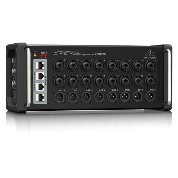 BEHRINGER SD16 сценический блок AES50, 16 предусилителей MIDAS с удаленным упрвлением, 8 выходов, UL