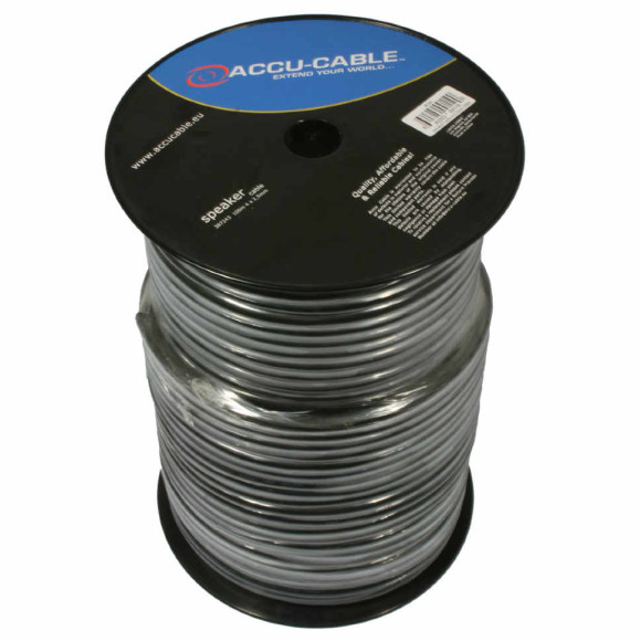 ADJ AC-SC4-2,5/100R Акустический  кабель 4 x 2,5мм2, O11мм; цвет: черный. катушка 100 метров