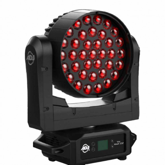 ADJ Vizi Wash Z37 голова, светодиоды 37 x 20Dn 4-в-1 RGBW Osram, 9 зон, зум 10-60 градусов