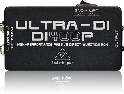 Behringer DI400P Пассивный DI-box с согласованием импеданса для прямого подключения инструментов к м Behringer DI400P Пассивный DI-box с согласованием импеданса для прямого подключения инструментов к м