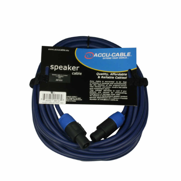 ADJ AC-SP2-2,5/10 Шнур акустический "SPEAKON" <> "SPEAKON", длина 10м, цвет: синий. ADJ AC-SP2-2,5/10 Шнур акустический "SPEAKON" <> "SPEAKON", длина 10м, цвет: синий.