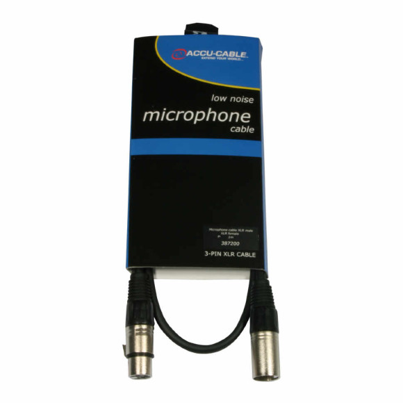 ADJ AC-XMXF/1 шнур микрофонный XLR/XLR, 1м ADJ AC-XMXF/1 шнур микрофонный XLR/XLR, 1м